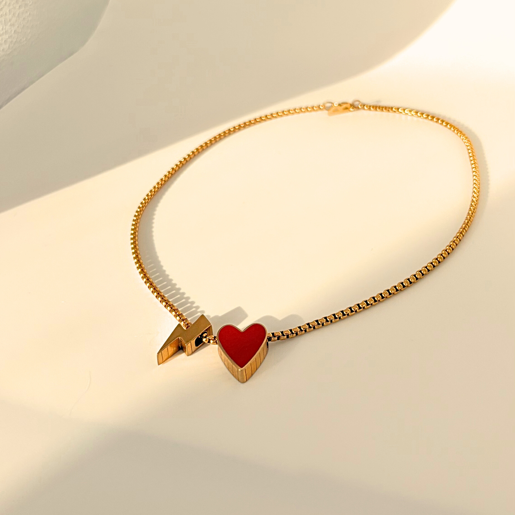 Identity Heart charm necklace