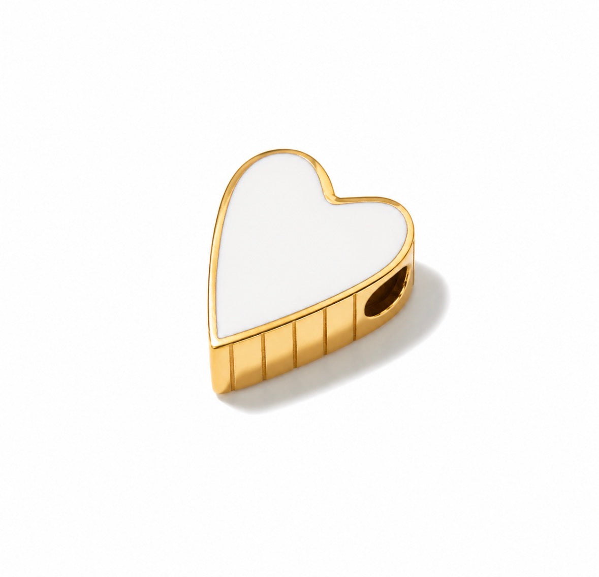 Identity Heart Charm White