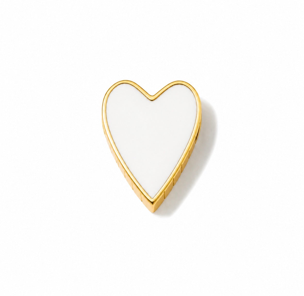 Identity Heart Charm White