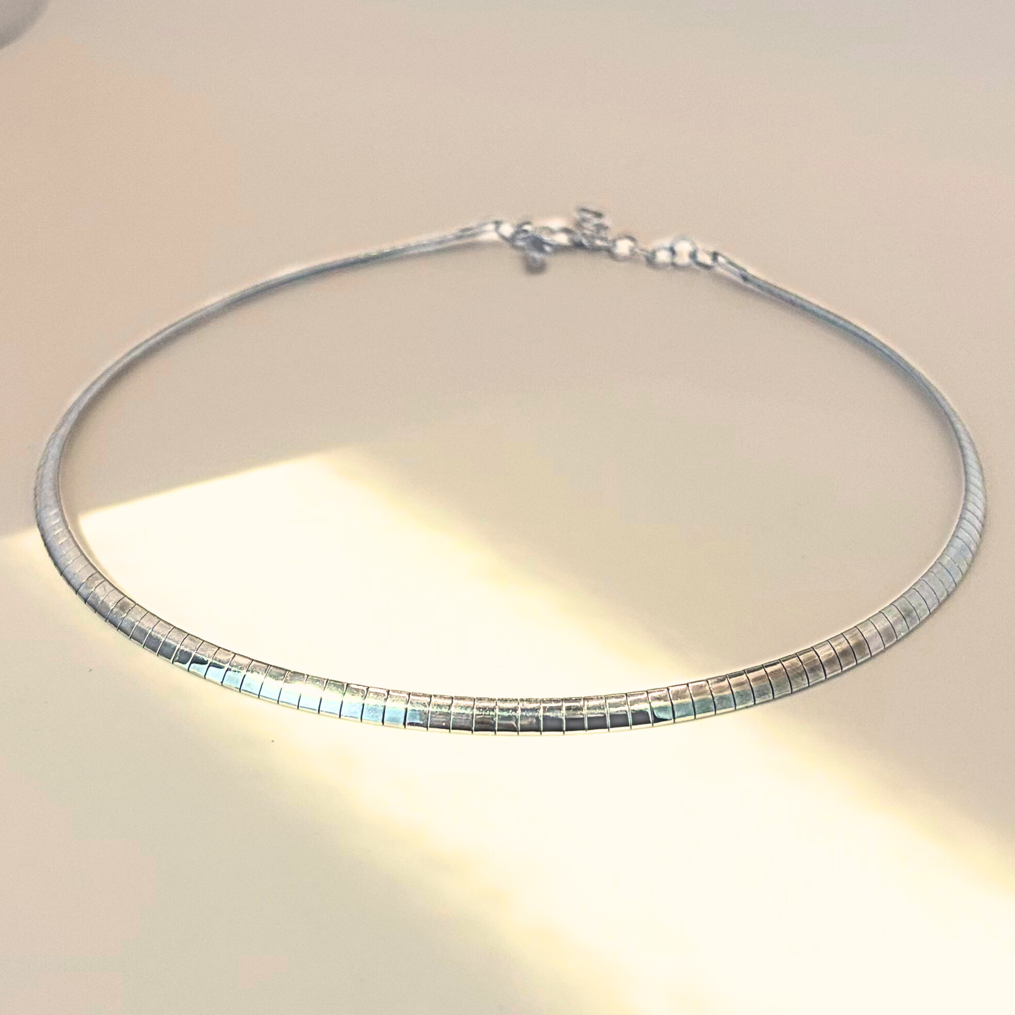 Small Snake ketting Zilver
