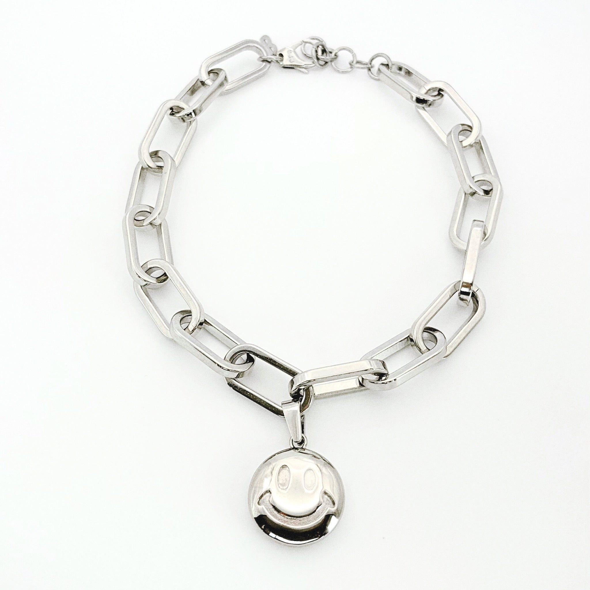Smiley Necklace Silver